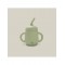 Interbaby Silicone Straw Cup Olive Interbaby Silicone Straw Cup Olive