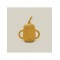 Interbaby Silicone Straw Cup Ochre Interbaby Silicone Straw Cup Ochre