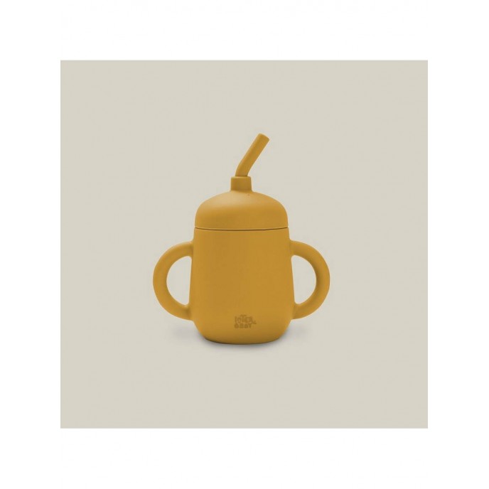 Interbaby Silicone Straw Cup Ochre