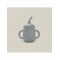 Interbaby Silicone Straw Cup Grey Interbaby Silicone Straw Cup Grey