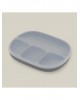 Interbaby Silicone Suction Divider Plate with Lid Gray