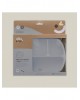 Interbaby Silicone Suction Divider Plate with Lid Gray