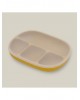 Interbaby Silicone Suction Divider Plate with Lid Ochre