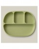 Interbaby Silicone Suction Divider Plate with Lid Olive