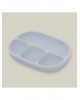 Interbaby Silicone Suction Divider Plate with Lid Blue