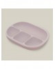 Interbaby Silicone Suction Divider Plate with Lid Pink