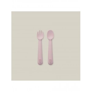 Interbaby Silicone Fork and Spoon Pink Interbaby Silicone Fork and Spoon Pink
