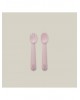 Interbaby Silicone Fork and Spoon Pink