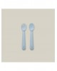 Interbaby Silicone Fork and Spoon Blue