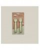 Interbaby Silicone Fork and Spoon Olive