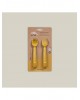 Interbaby Silicone Fork and Spoon Ochre
