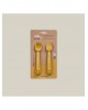 Interbaby Silicone Fork and Spoon Ochre