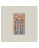 Interbaby Silicone Fork and Spoon Gray