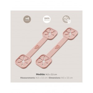 Interbaby Silicone Bib Clips Pink