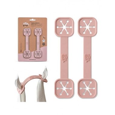 Interbaby Silicone Bib Clips Pink