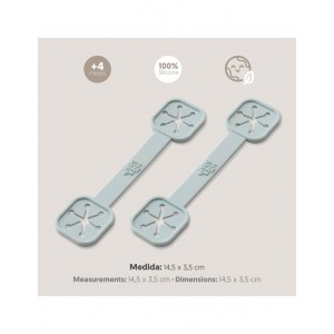 Interbaby Silicone Bib Clips Blue