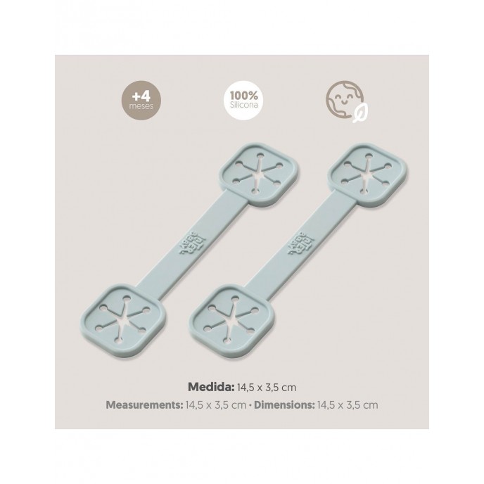 Interbaby Silicone Bib Clips Blue