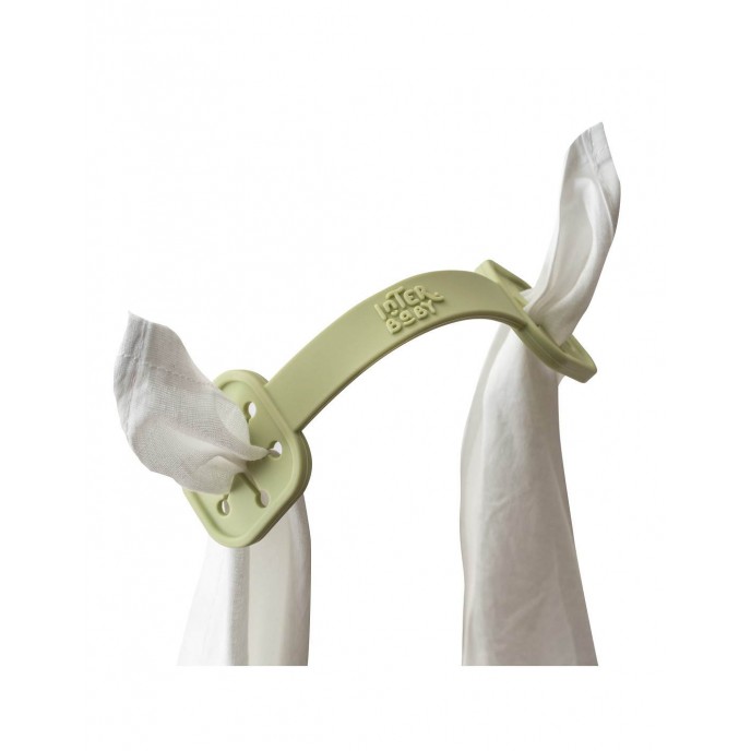 Interbaby Silicone Bib Clips Olive