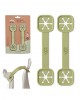 Interbaby Silicone Bib Clips Olive