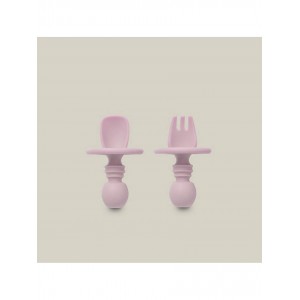 Interbaby Silicone Training Cutlery Pink Interbaby Silicone Training Cutlery Pink