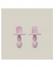Interbaby Silicone Training Cutlery Pink