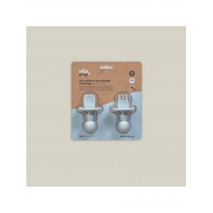 Interbaby Silicone Training Cutlery Blue Interbaby Silicone Training Cutlery Blue