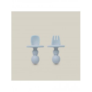 Interbaby Silicone Training Cutlery Blue Interbaby Silicone Training Cutlery Blue