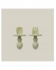 Interbaby Silicone Training Cutlery Olive