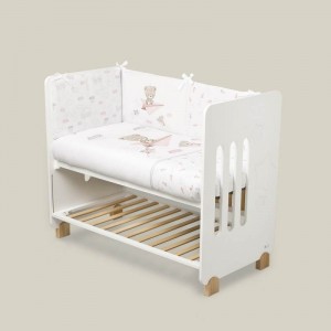 Interbaby Bedding Set Paper Plane Pink