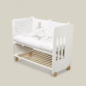 Interbaby Bedding Set Paper Plane Grey