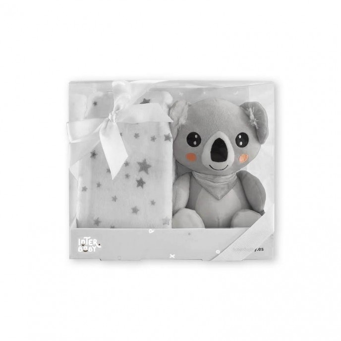 Interbaby Blanket and Plush Koala Grey 
