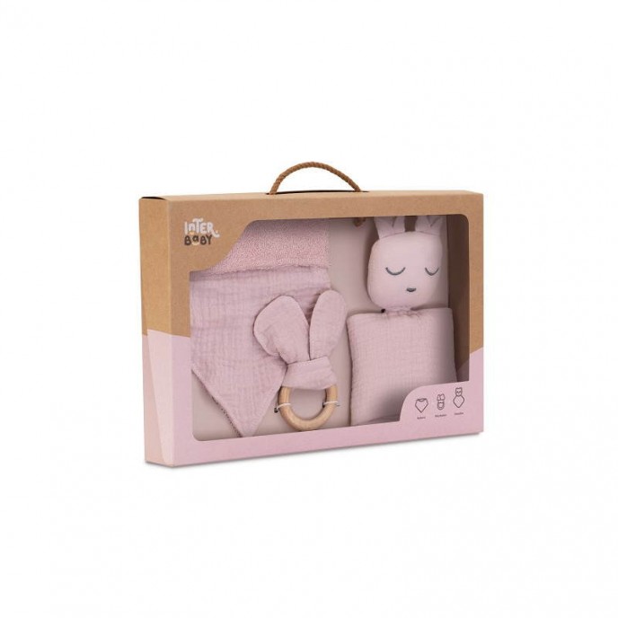 Interbaby Bamboo Set 3pc Pink Interbaby Bamboo Set 3pc Pink