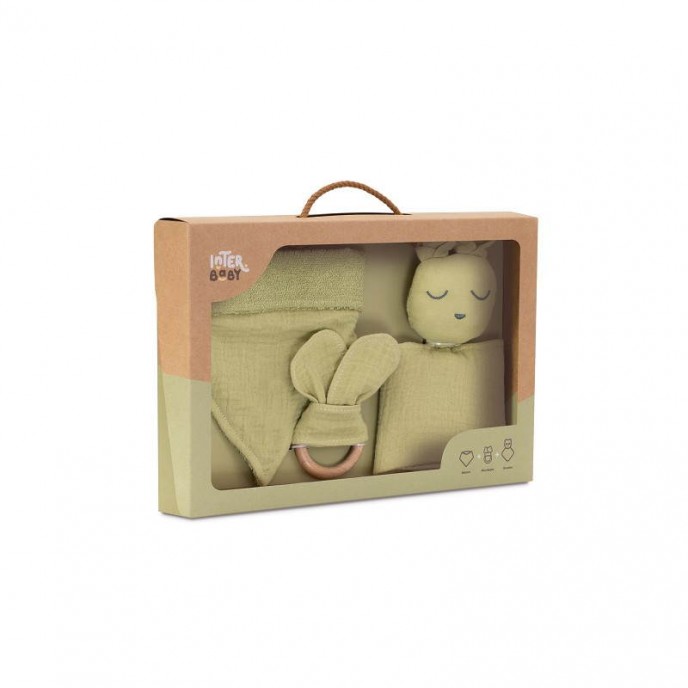Interbaby Bamboo Set 3pc Olive Interbaby Bamboo Set 3pc Olive