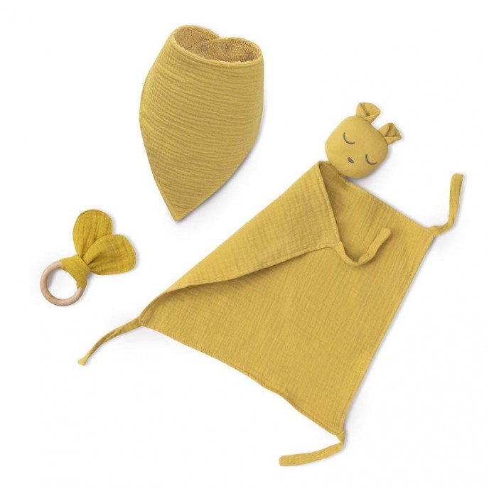 Interbaby Bamboo Set 3pc Ochre