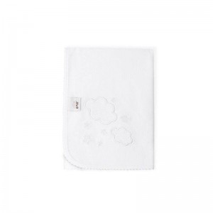 Interbaby Christening Handkerchief White Clouds