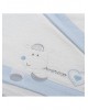 Interbaby Cot Sheets Set Flanelle 3pc Amoroso Blue