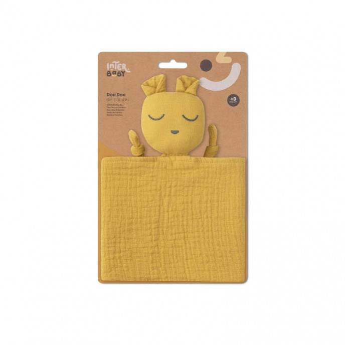Interbaby Bamboo Doudou Comforter Ochre Interbaby Bamboo Doudou Comforter Ochre