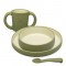 Interbaby Tableware 4pc Set Olive