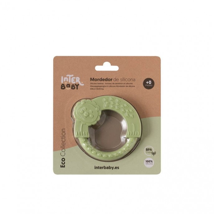 Interbaby Silicone Teether Olive