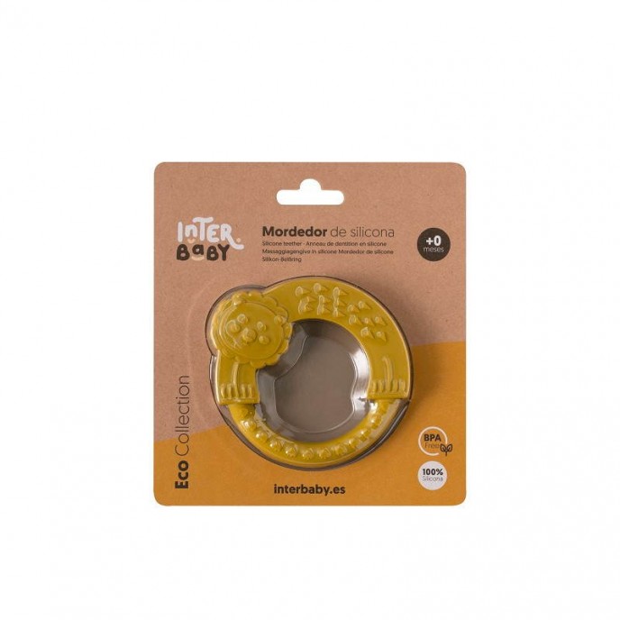 Interbaby Silicone Teether Ochre