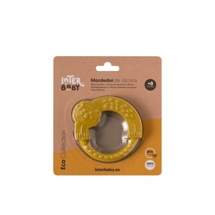 Interbaby Silicone Teether Ochre Interbaby Silicone Teether Ochre