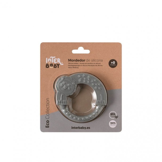 Interbaby Silicone Teether Gray Interbaby Silicone Teether Gray