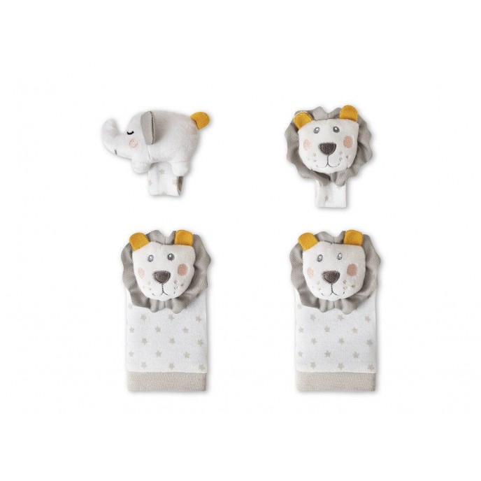 Interbaby Hand and Foot Rattles Lion