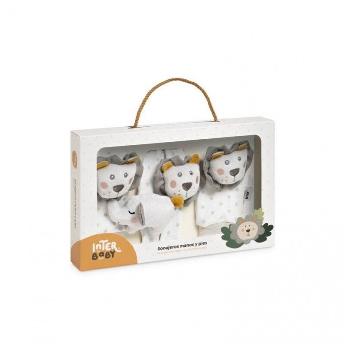 Interbaby Hand and Foot Rattles Lion Interbaby Hand and Foot Rattles Lion