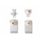 Interbaby Hand and Foot Rattles Bear Grey Interbaby Hand and Foot Rattles Bear Grey