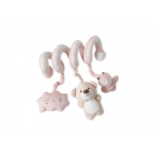 Interbaby Spiral Toy Bear Pink Interbaby Spiral Toy Bear Pink