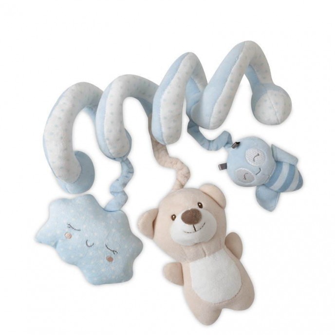 Interbaby Spiral Toy Bear Blue