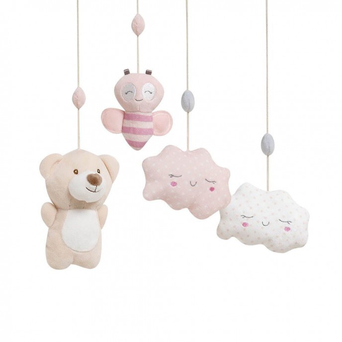 Interbaby Musical Mobile Bear Pink Interbaby Musical Mobile Bear Pink