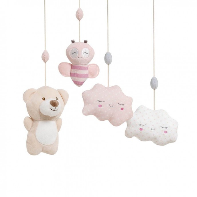 Interbaby Musical Mobile Bear Pink