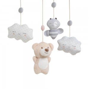 Interbaby Musical Mobile Bear Grey Interbaby Musical Mobile Bear Grey